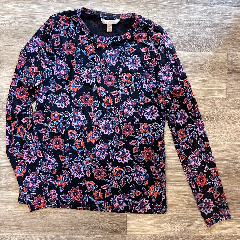 Banana Republic Mesh Pullover L